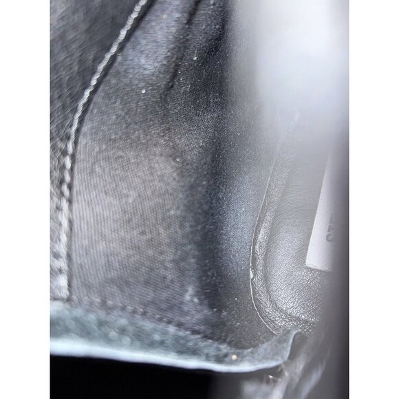 STEVE MADDEN Parisa Black Leather Women Block Heel Boot Booties - Picture 12 of 12